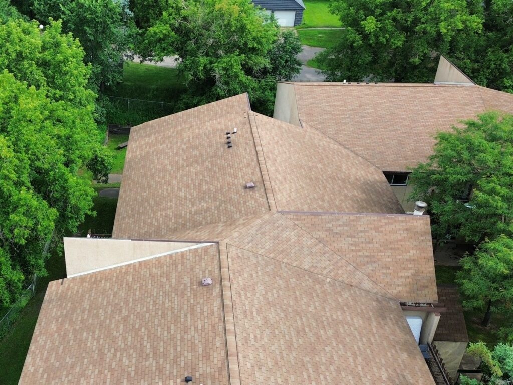 tan shingle roof