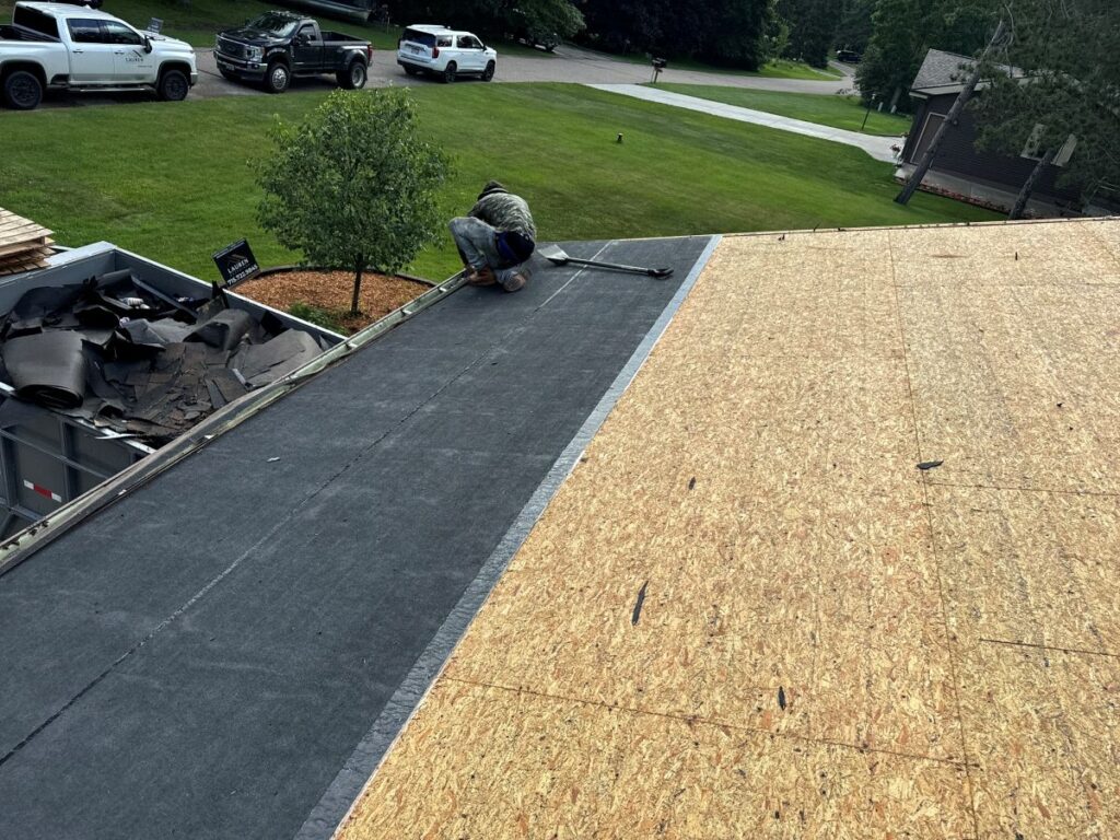 Lauren Exteriors roof decking