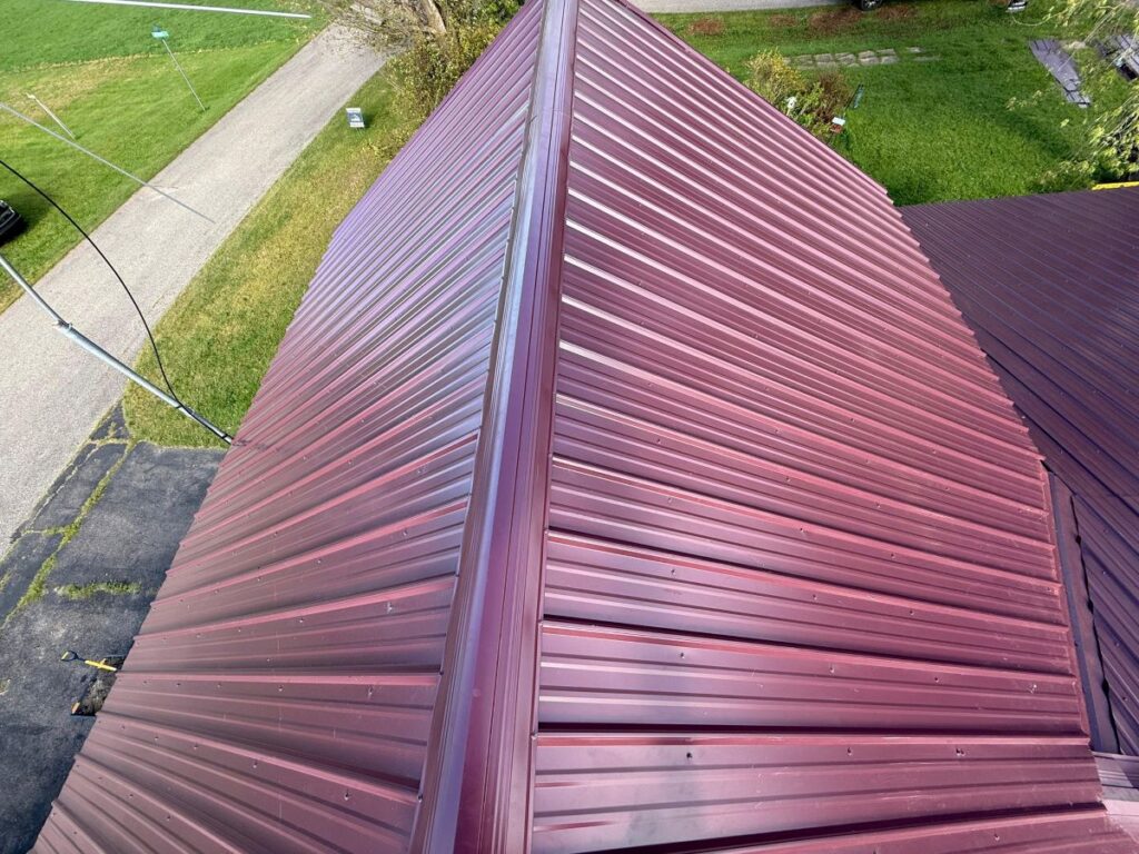 red metal roof