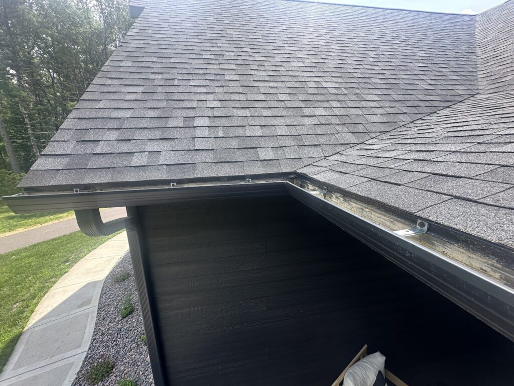 Close-up of gutters