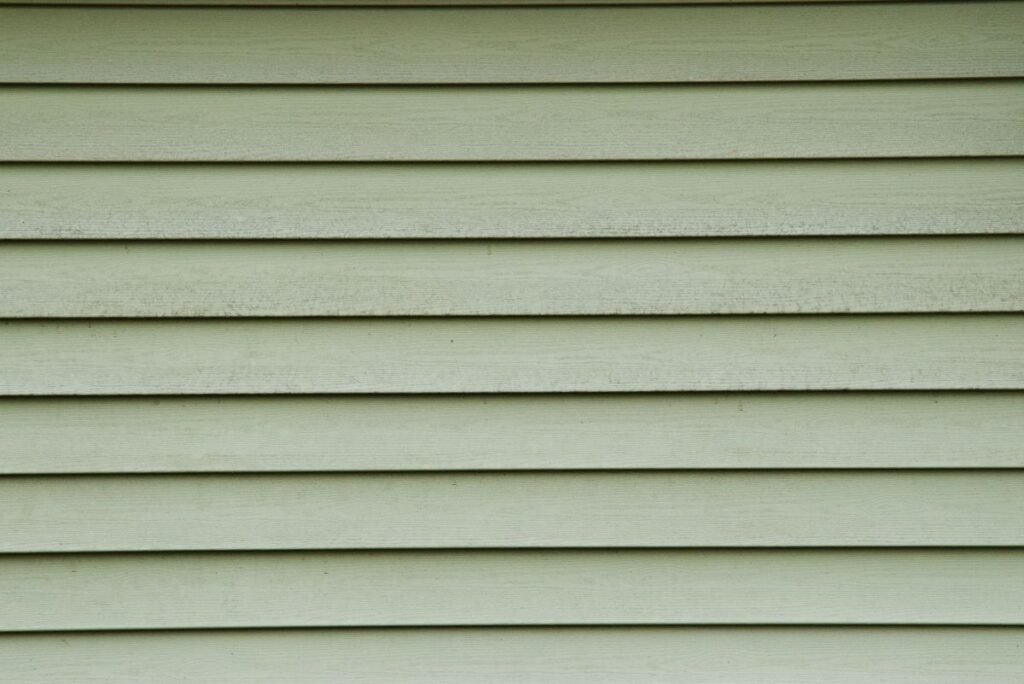 Green vinyl siding