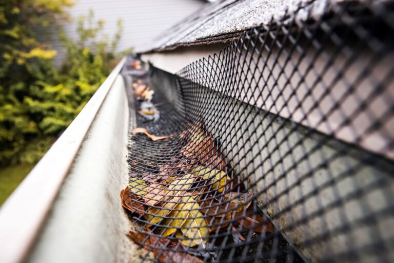 gutter guards cost leaves and dirt on top